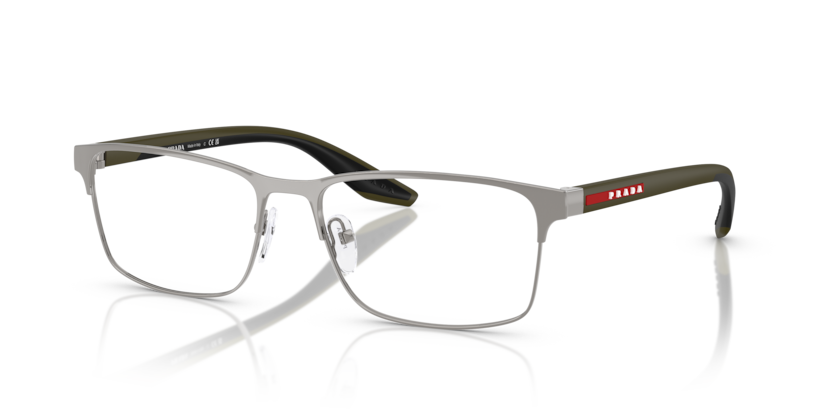 Gunmetal - 0PS 50PV 8056262329009 Prada Linea Rossa Eyeglasses Man Rectangle