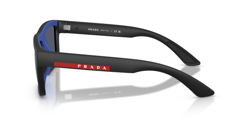 Matte Black - 0PS A07S 8056262489017 Prada Linea Rossa Sunglasses Man Rectangle