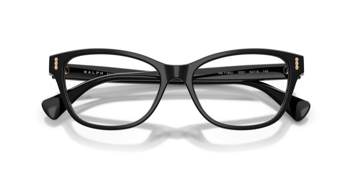 0RA7195U Shiny Black close front view image 5 barcode 8056262827963