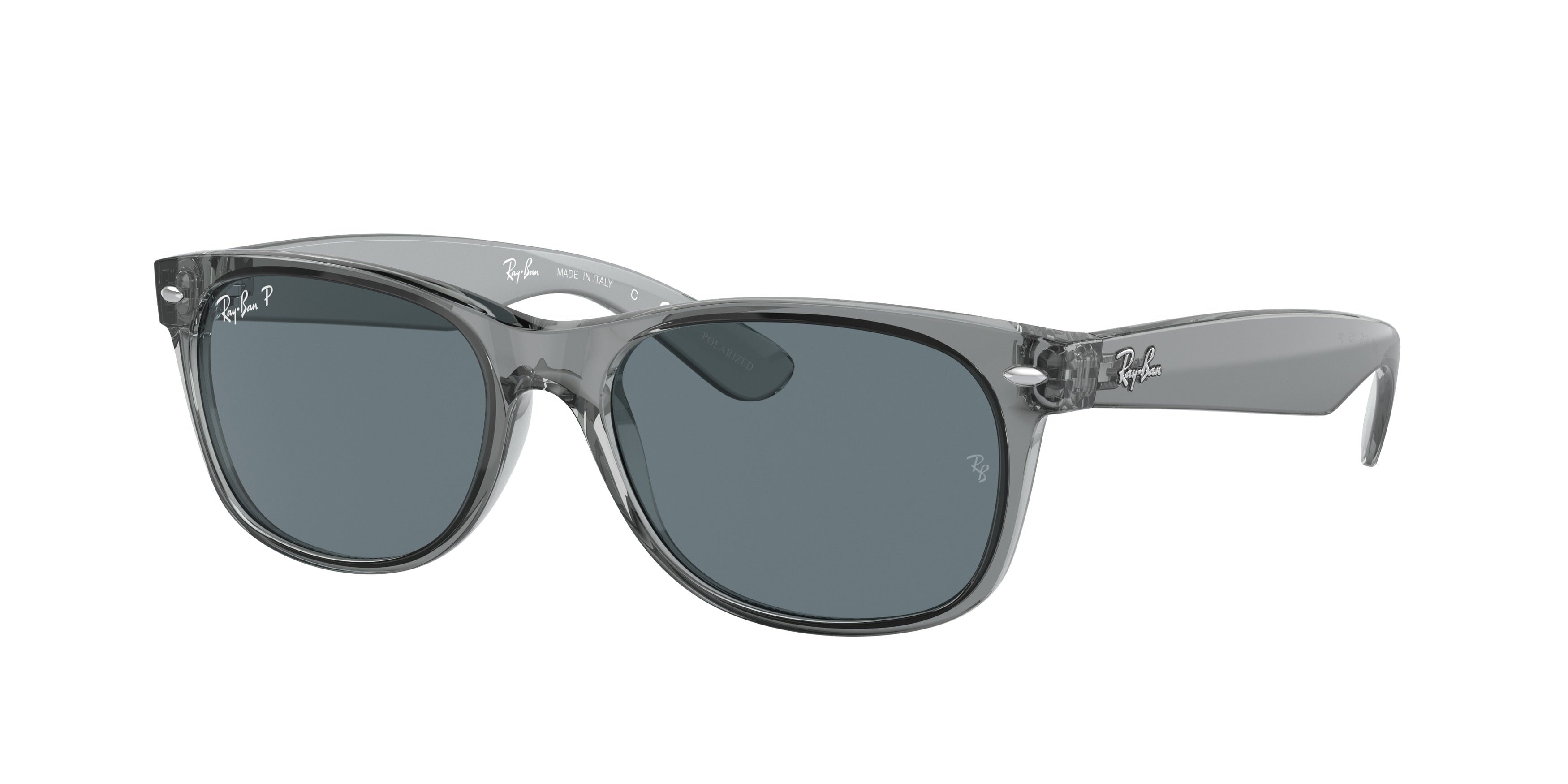 0RB2132 - Ray - Ban - (Transparent Grey) Dark Blue Polarized - 52 - 18 - 145 MM - Ardor Eyewear 8056597662048