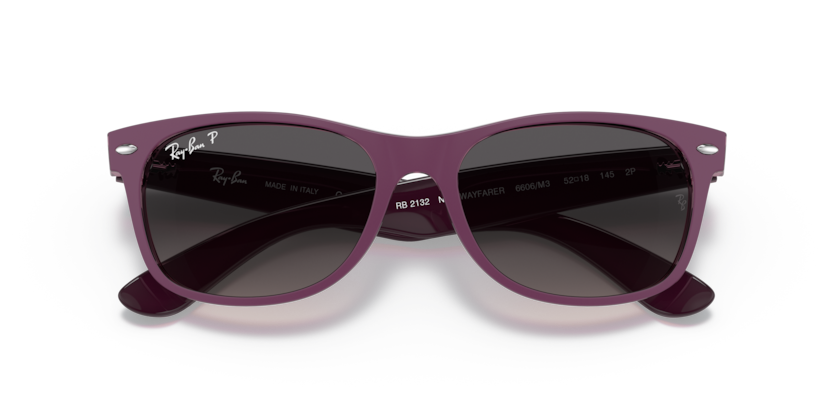 0RB2132 - Ray - Ban - (Violet On Transparent Violet) Grey Polarized - 52 - 18 - 145 MM - Ardor Eyewear 8056597662208