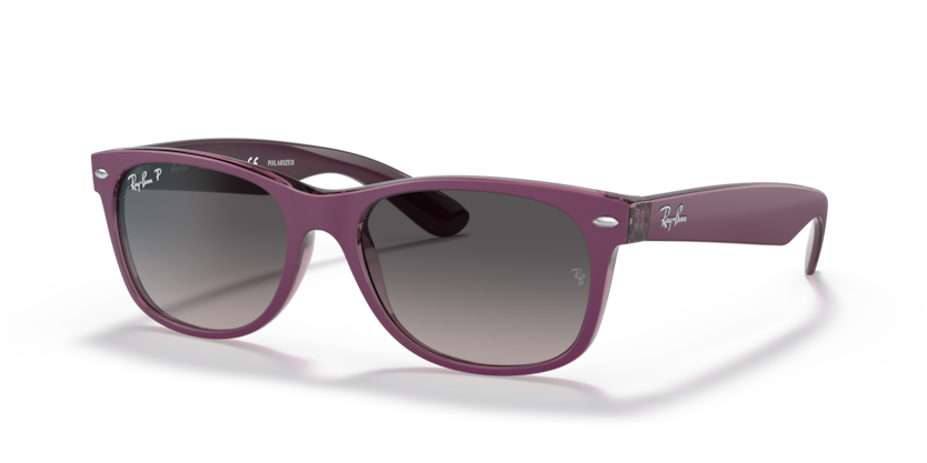 0RB2132 - Ray - Ban - (Violet On Transparent Violet) Grey Polarized - 52 - 18 - 145 MM - Ardor Eyewear 8056597662208