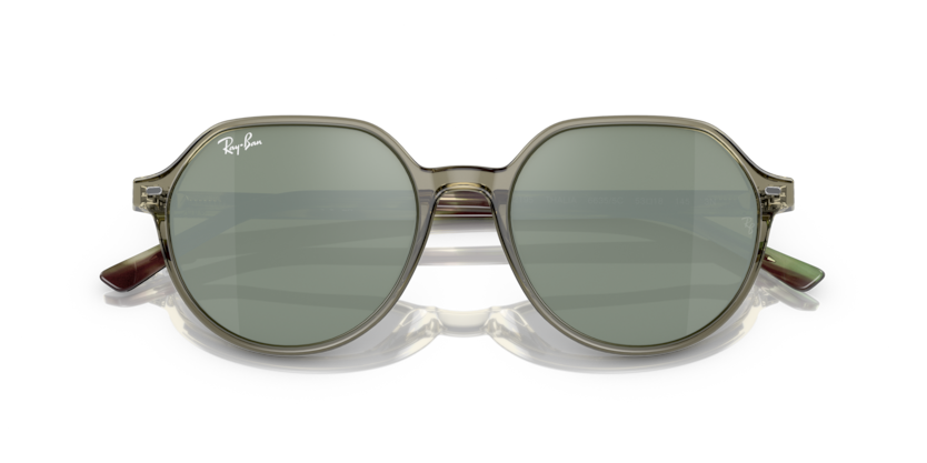 Transparent Green - 0RB2195 8056597759199 Ray-Ban Sunglasses Unisex Square