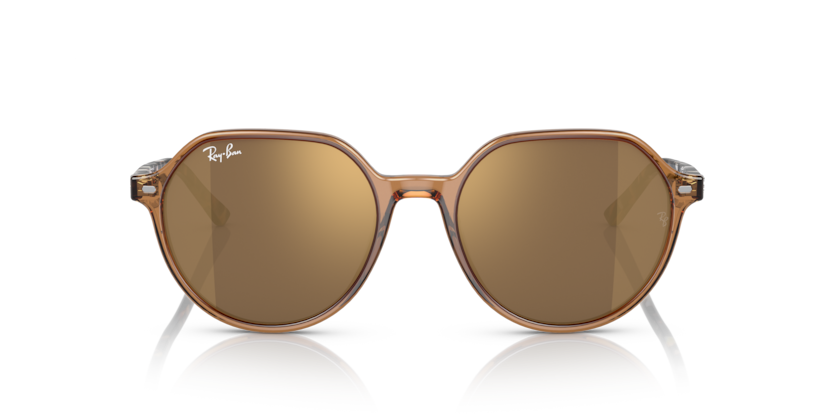 Transparent Brown - 0RB2195 8056597759229 Ray-Ban Sunglasses Unisex Square