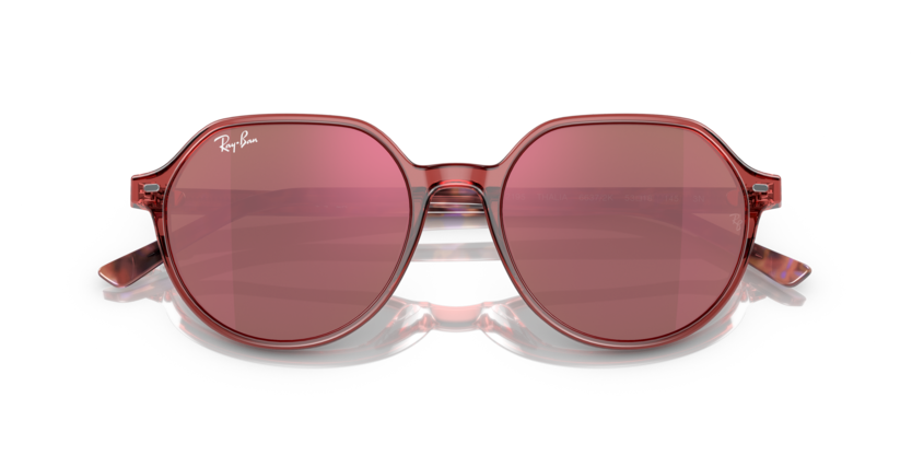 Transparent Pink - 0RB2195 8056597780940 Ray-Ban Sunglasses Unisex Square