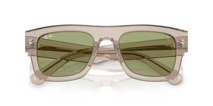 0RB2217M Transparent Light Brown close front view image 6 barcode 8056266184154