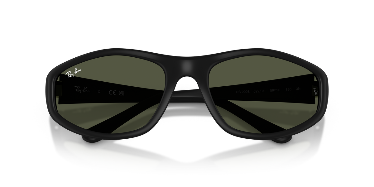 0RB2228 Rubber Black close front view image 6 barcode 8056262979204