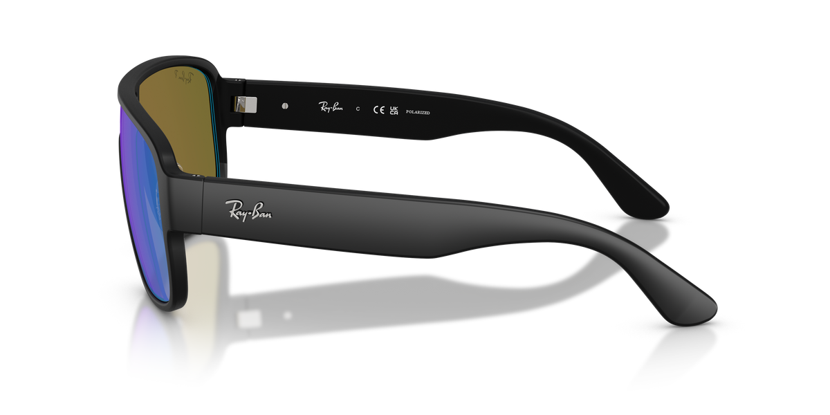 0RB2229 Black / Green Mirror Silver Polarised+ (901SA1) side view image 2 barcode 8056266183935