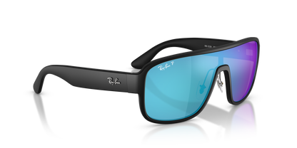 0RB2229 Black / Green Mirror Silver Polarised+ (901SA1) alternate view image 4 barcode 8056266183935