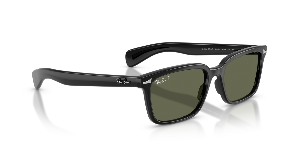 0RB2234 Black / Green Polarized (901/58) alternate view image 4 barcode 8056262975640