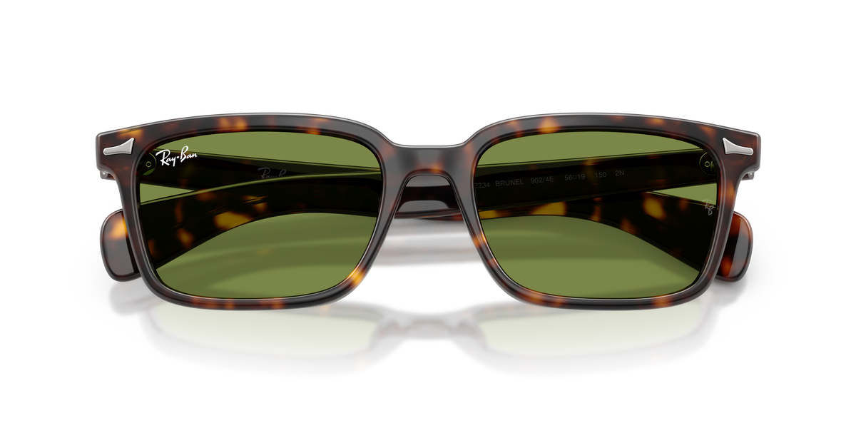 0RB2234 Havana / Green (902/4E) close front view image 6 barcode 8056262975688