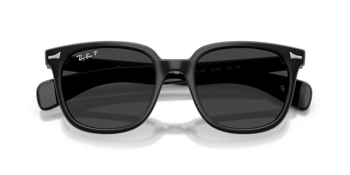 0RB2235 Black / Polarized Black (901/48) close front view image 6 barcode 8056262976067