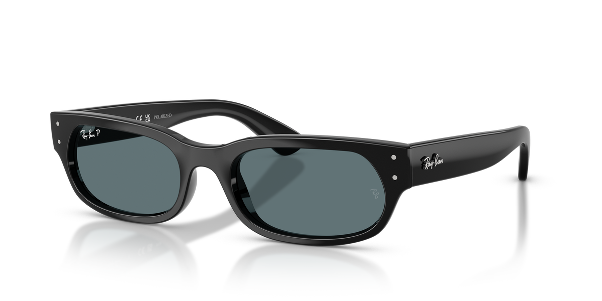 0RB2236 Black / Polarized Black (901/48) three quarter view image 1 barcode 8056262979136