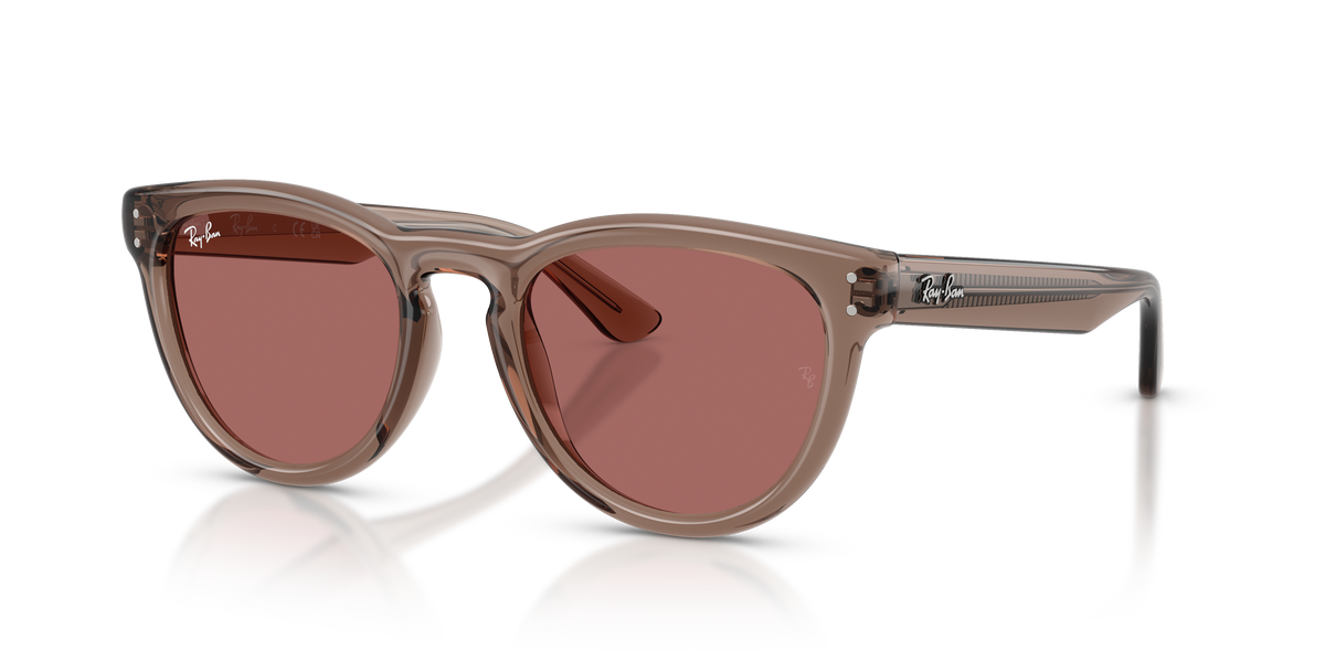 0RB2237 Transparent Light Brown three quarter view image 1 barcode 8056262977378