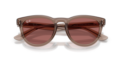 0RB2237 Transparent Light Brown close front view image 6 barcode 8056262977378