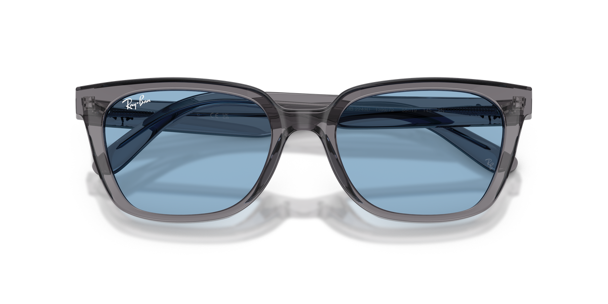 0RB2243D Transparent Grey close front view image 6 barcode 8056266002250