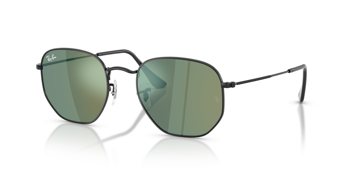 0RB3548N Black / Green Mirror (002/68) three quarter view image 1 barcode 8056262895412