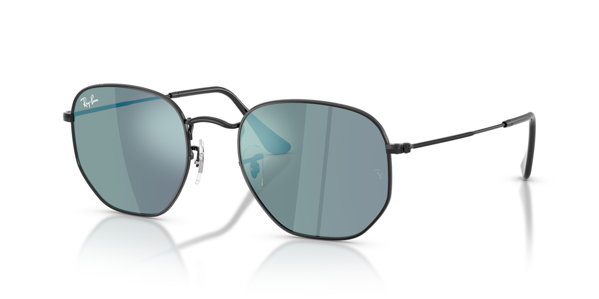 0RB3548N Black / Blue Mirror (002/8O) three quarter view image 1 barcode 8056262895436