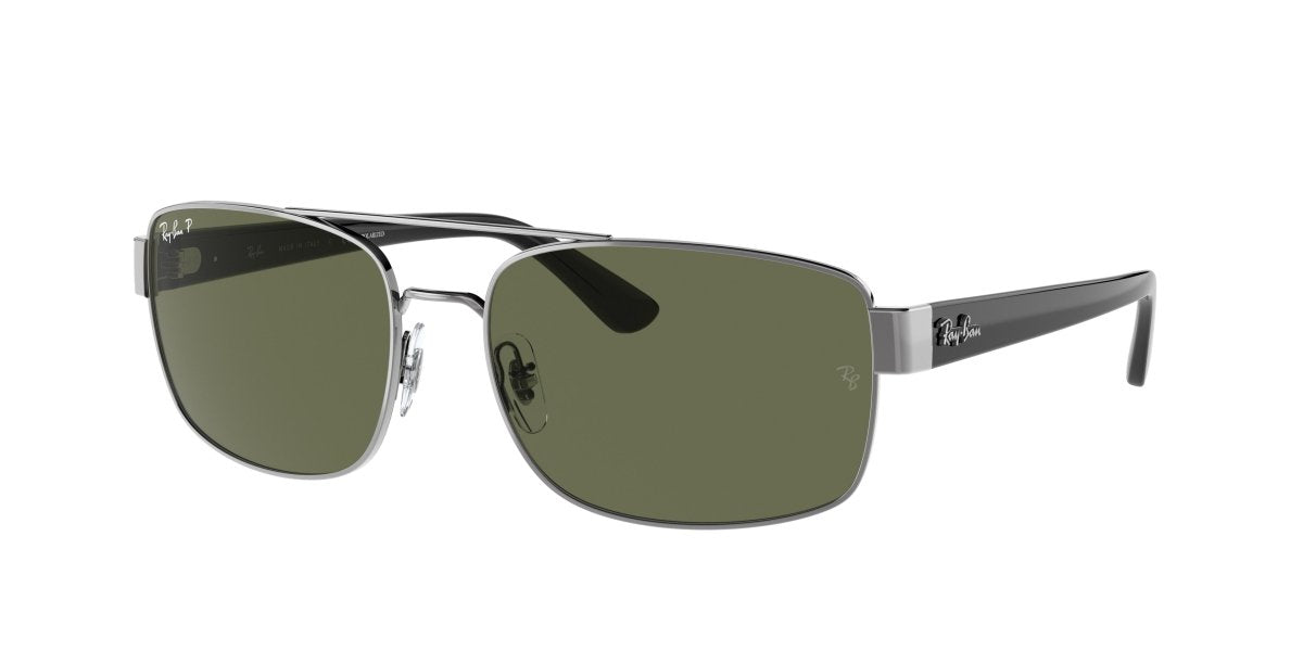 0RB3687 - Ray - Ban - (Gunmetal) Green Polar Polarized - 61 - 17 - 140 MM - Ardor Eyewear 8056597625968