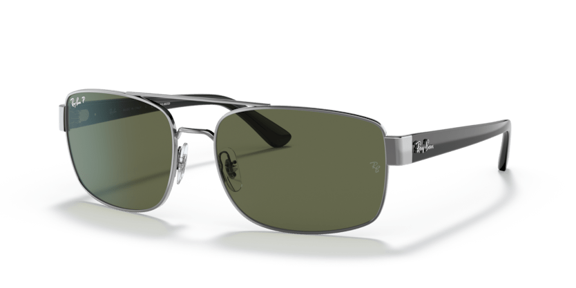 0RB3687 - Ray - Ban - (Gunmetal) Green Polar Polarized - 61 - 17 - 140 MM - Ardor Eyewear 8056597625968