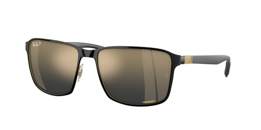 0RB3721CH - Ray - Ban - (Black On Gold) Blue/Gold Polarized - 59 - 17 - 145 MM - Ardor Eyewear 8056597939973