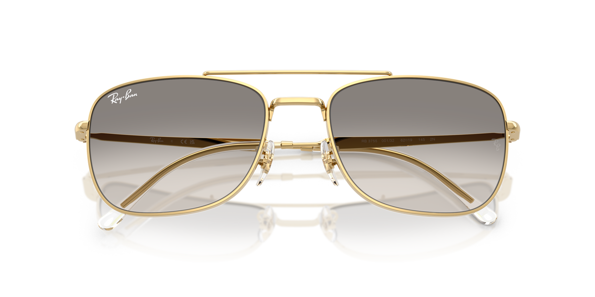 0RB3755 Arista Gold / Clear Gradient Grey (001/32) close front view image 6 barcode 8056262866306