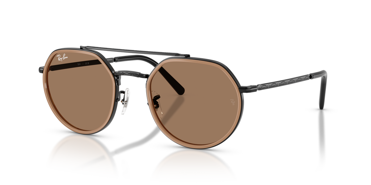 0RB3765 Black / Brown (927973) three quarter view image 1 barcode 8056262895474