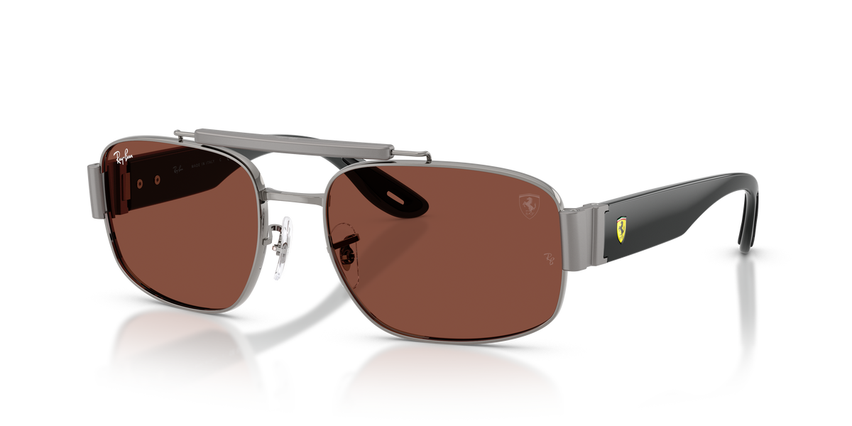 0RB3797M Gunmetal / Red (F142C5) three quarter view image 1 barcode 8056266007279