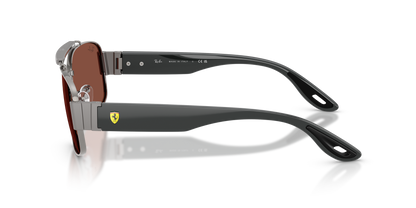 0RB3797M Gunmetal / Red (F142C5) side view image 2 barcode 8056266007279