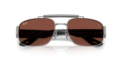0RB3797M Gunmetal / Red (F142C5) close front view image 6 barcode 8056266007279