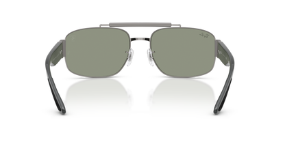 0RB3797M Gunmetal / Green Mirror Silver (F14240) rear view image 3 barcode 8056266007293