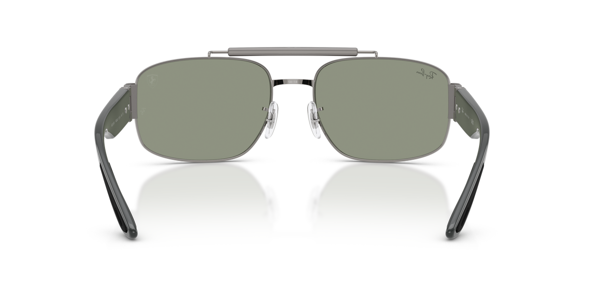 0RB3797M Gunmetal / Green Mirror Silver (F14240) rear view image 3 barcode 8056266007293