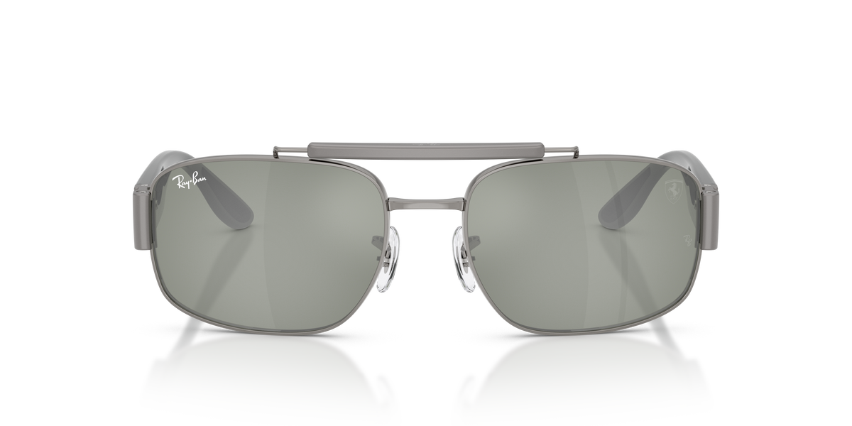 0RB3797M Gunmetal / Green Mirror Silver (F14240) front view image 5 barcode 8056266007293