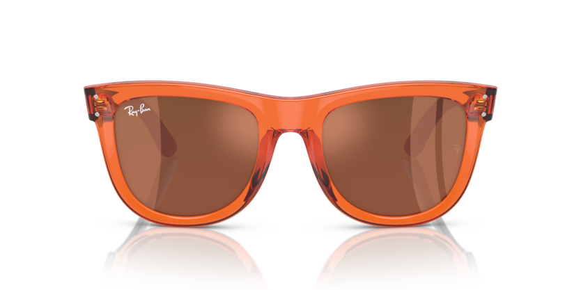 Transparent Orange - 0RBR0502S 8056597918909 Ray-Ban Sunglasses Unisex Square