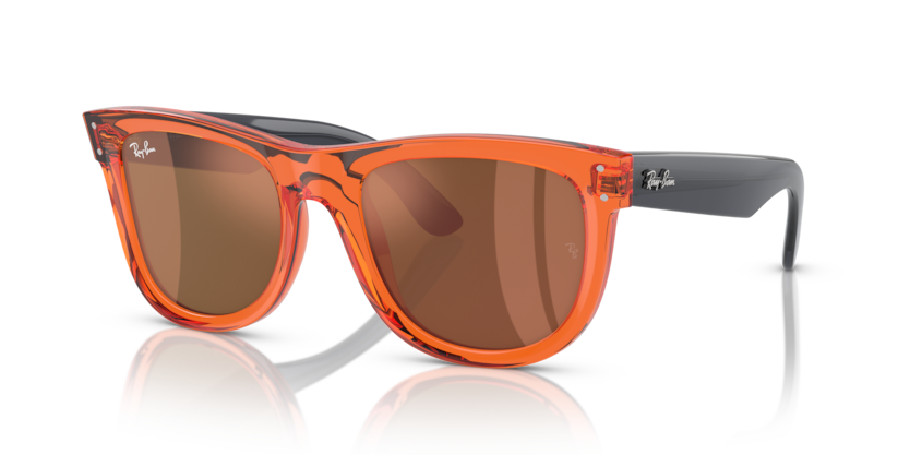 Transparent Orange - 0RBR0502S 8056597918909 Ray-Ban Sunglasses Unisex Square