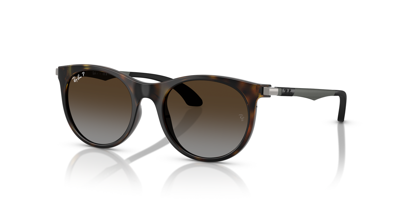 Ray-Ban Junior RJ9082S Havana (7182T5) - Light Grey Brown Polarized 8056262418246