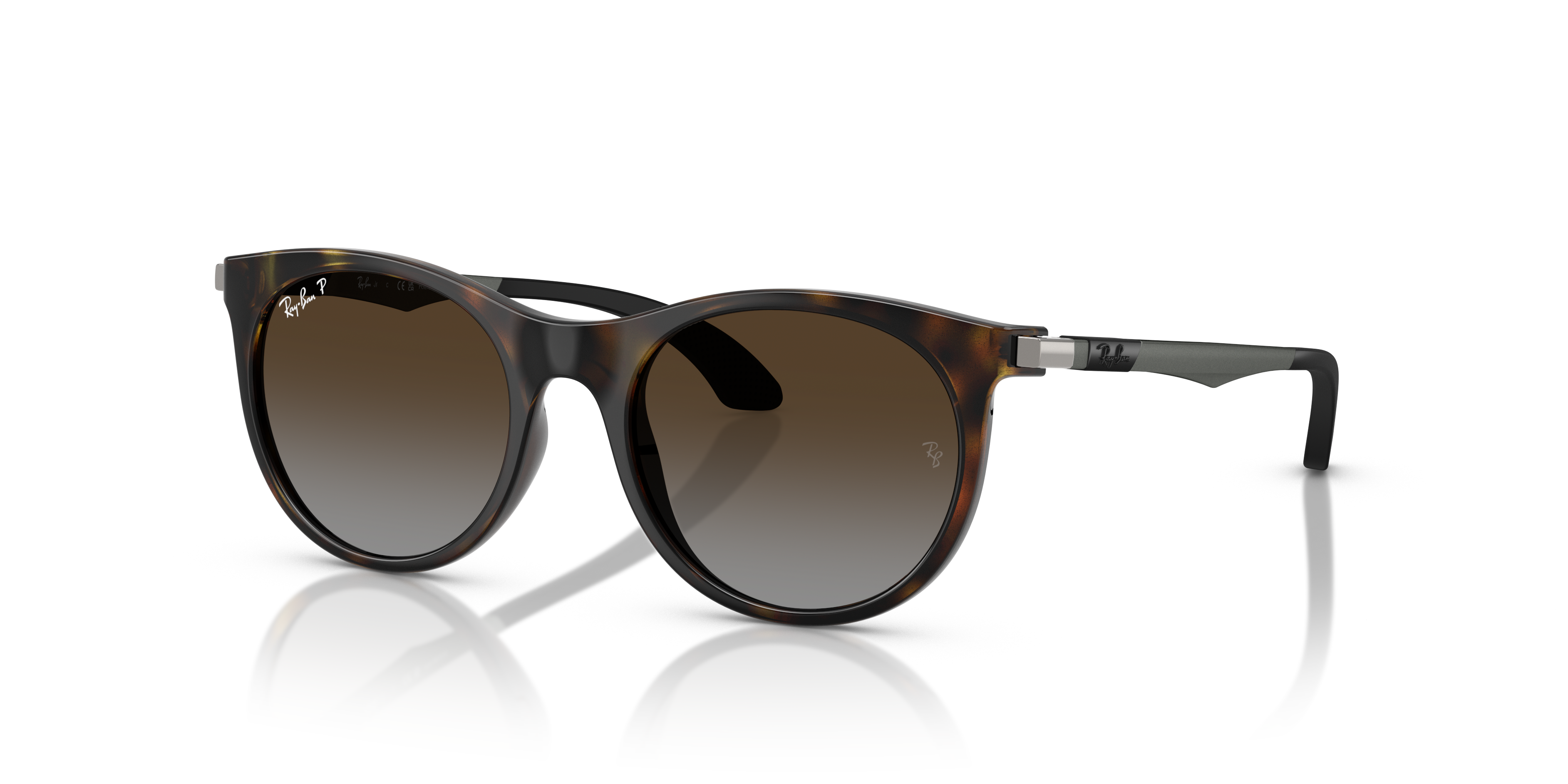Ray-Ban Junior RJ9082S Havana (7182T5) - Light Grey Brown Polarized 8056262418246