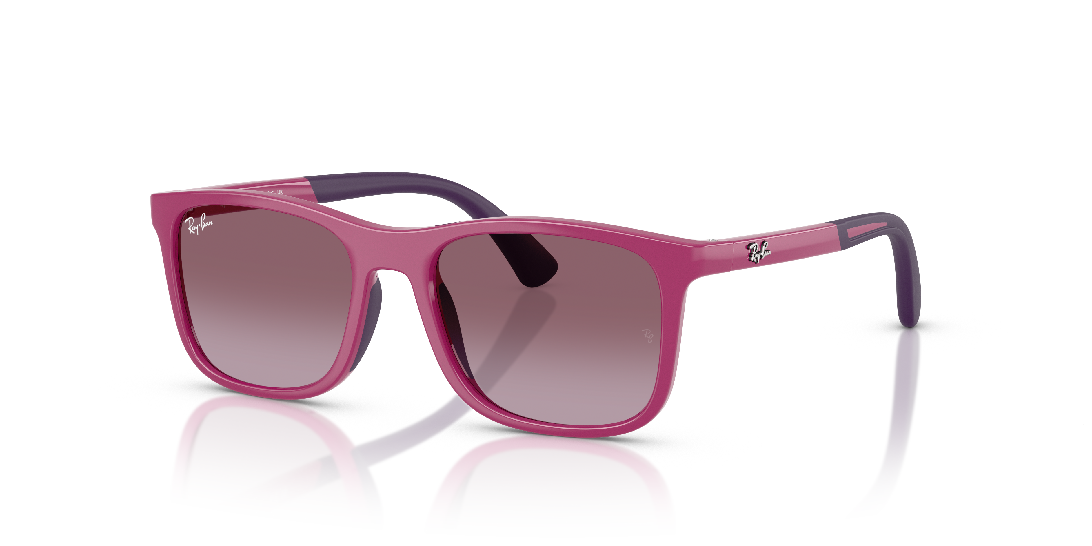 Ray-Ban Junior RJ9084S Fuchsia On Rubber Violet (71498H) - Gradient Violet 8056262418352