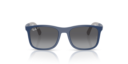 Ray-Ban Junior RJ9084S Blue On Rubber Grey (7187T3) - Light Brown Polarized 8056262418376