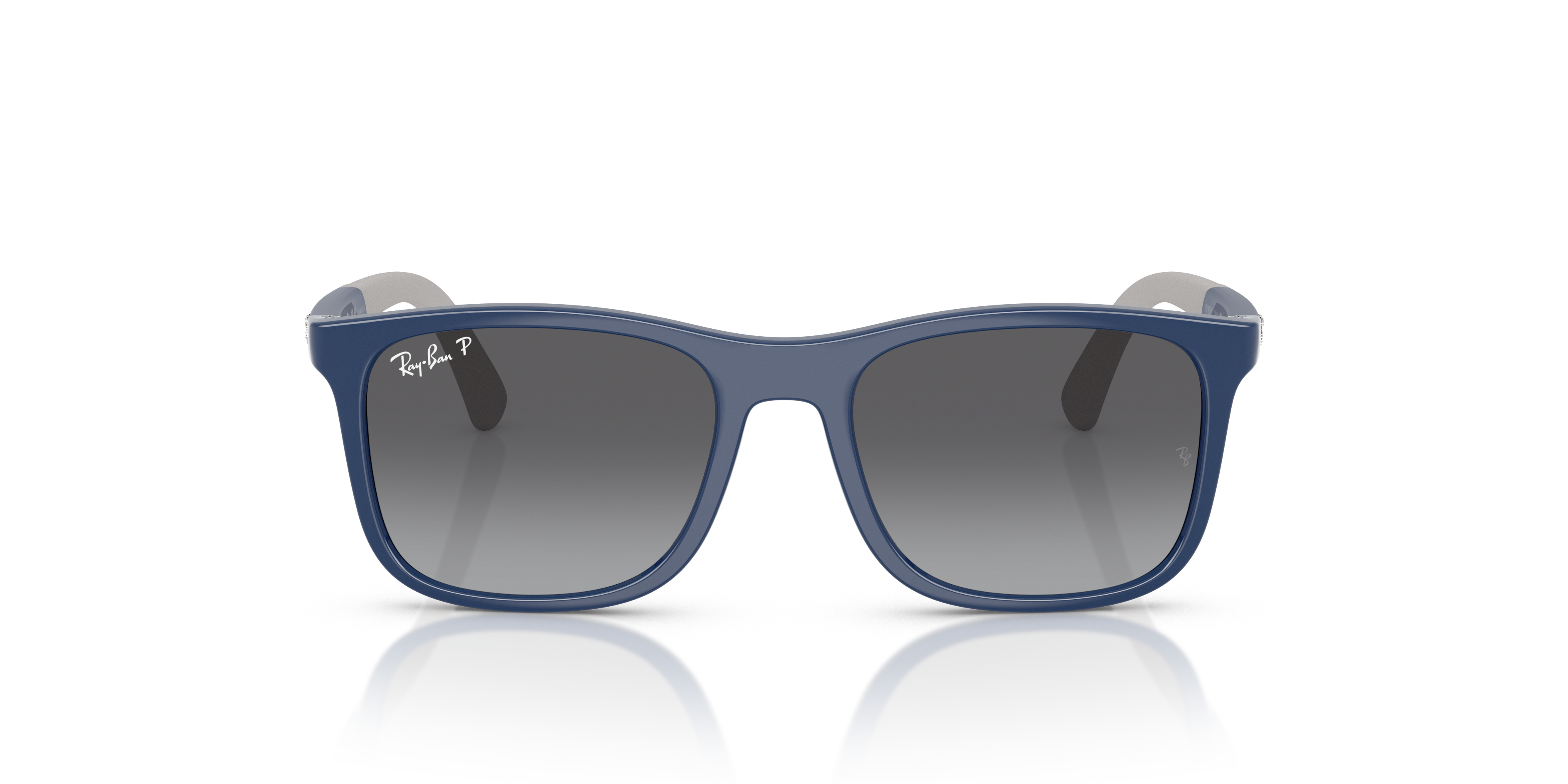 Ray-Ban Junior RJ9084S Blue On Rubber Grey (7187T3) - Light Brown Polarized 8056262418376