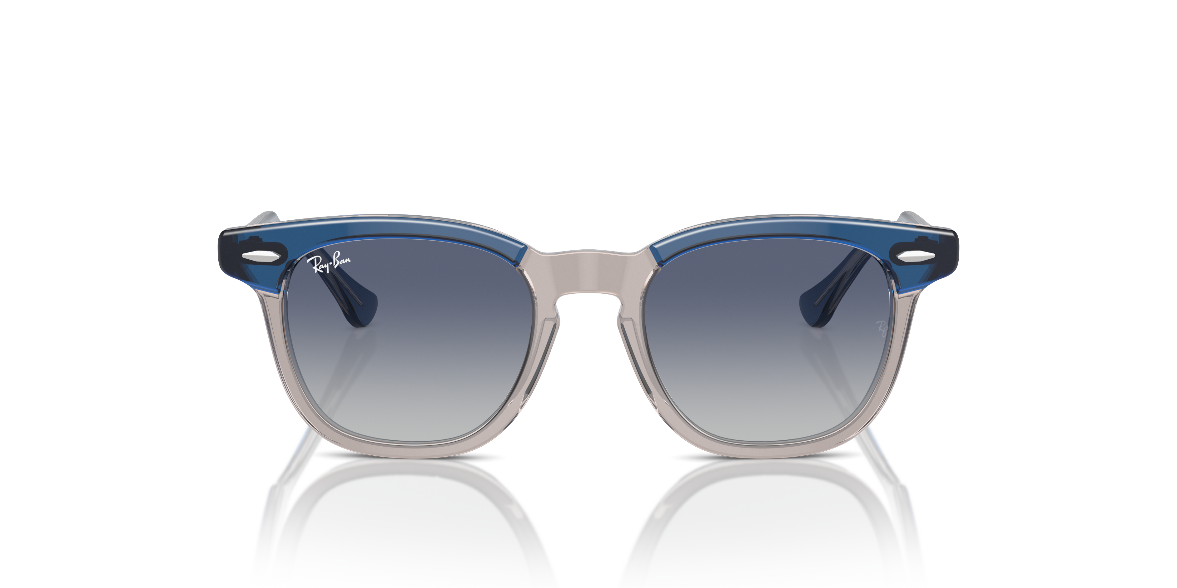 Ray-Ban Junior RJ9098S Top Dark Blue & Brown & Light Grey (71554L) - Grey/Blue 8056262047149