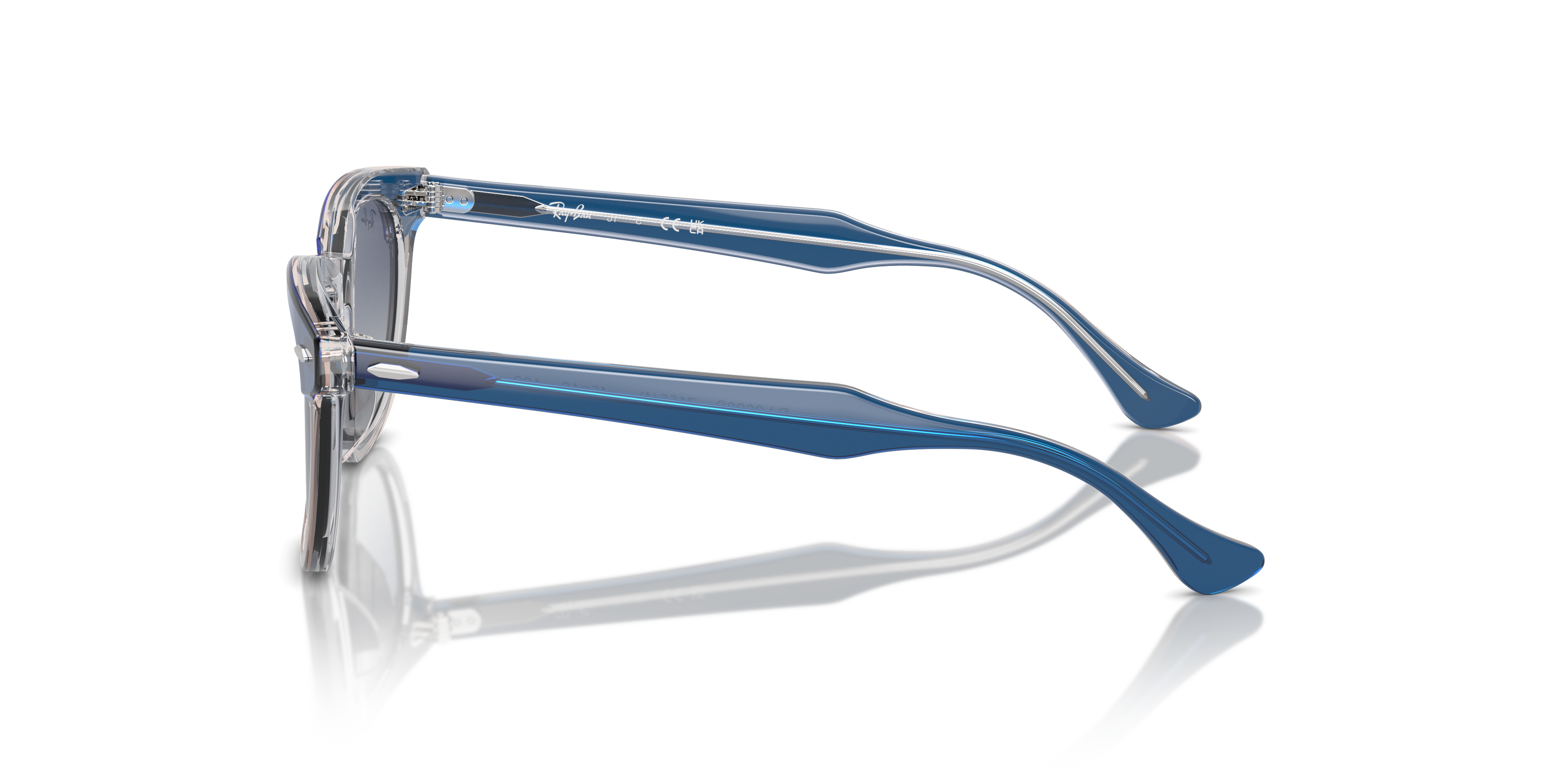Ray-Ban Junior RJ9098S Top Dark Blue & Brown & Light Grey (71554L) - Grey/Blue 8056262047149