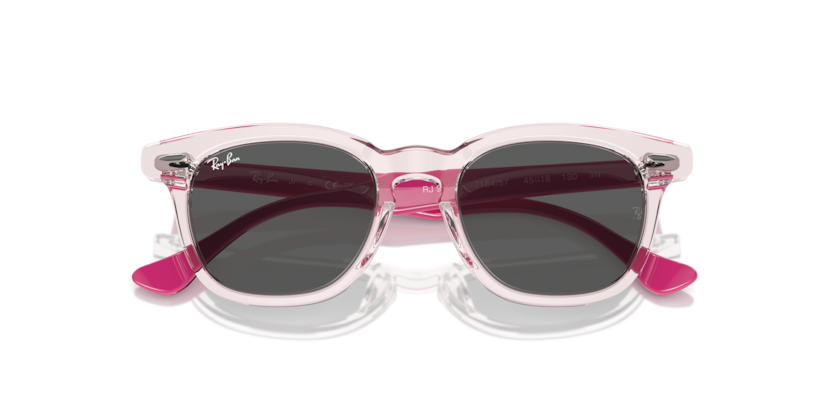 0RJ9098S - Ray - Ban Junior - (Transparent Pink) Dark Grey - 45 - 18 - 130 MM - Ardor Eyewear 8056262134399