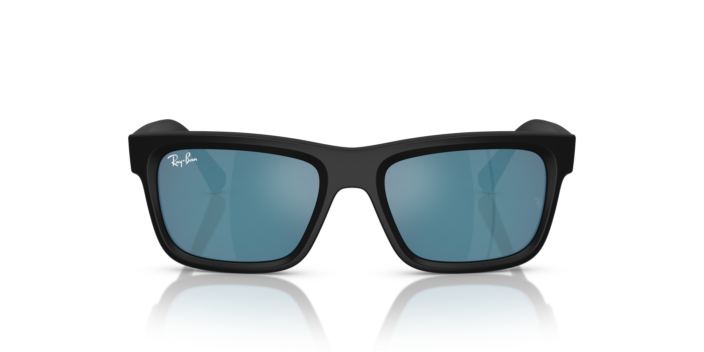 Ray-Ban Junior RJ9196S Matte Black (100S55) - Dark Blue Mirror Blue 8056262418307