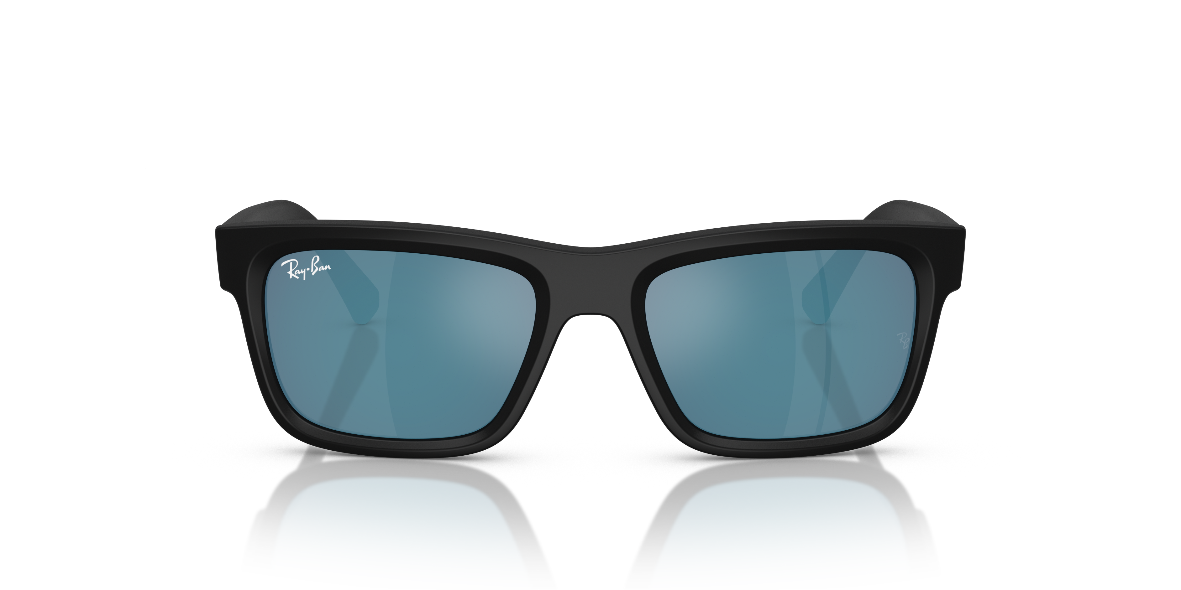 Ray-Ban Junior RJ9196S Matte Black (100S55) - Dark Blue Mirror Blue 8056262418307