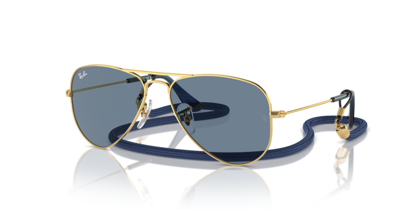 0RJ9506S - Ray - Ban Junior - (Arista Gold) Light Blue Mirror - 52 - 14 - 125 MM - Ardor Eyewear 8056262143278