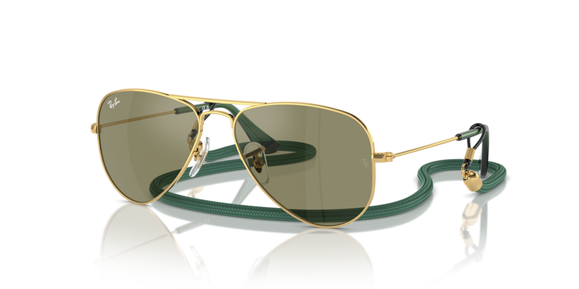 0RJ9506S - Ray - Ban Junior - (Arista Gold) Green Mirror - 52 - 14 - 125 MM - Ardor Eyewear 8056262143292