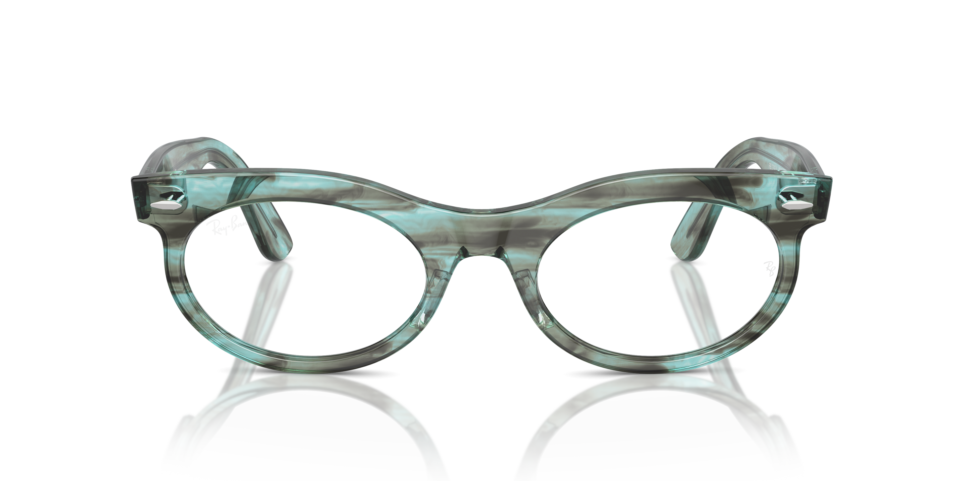 Ray-Ban Vista RX2242V Striped Transparent Green 8056262037782