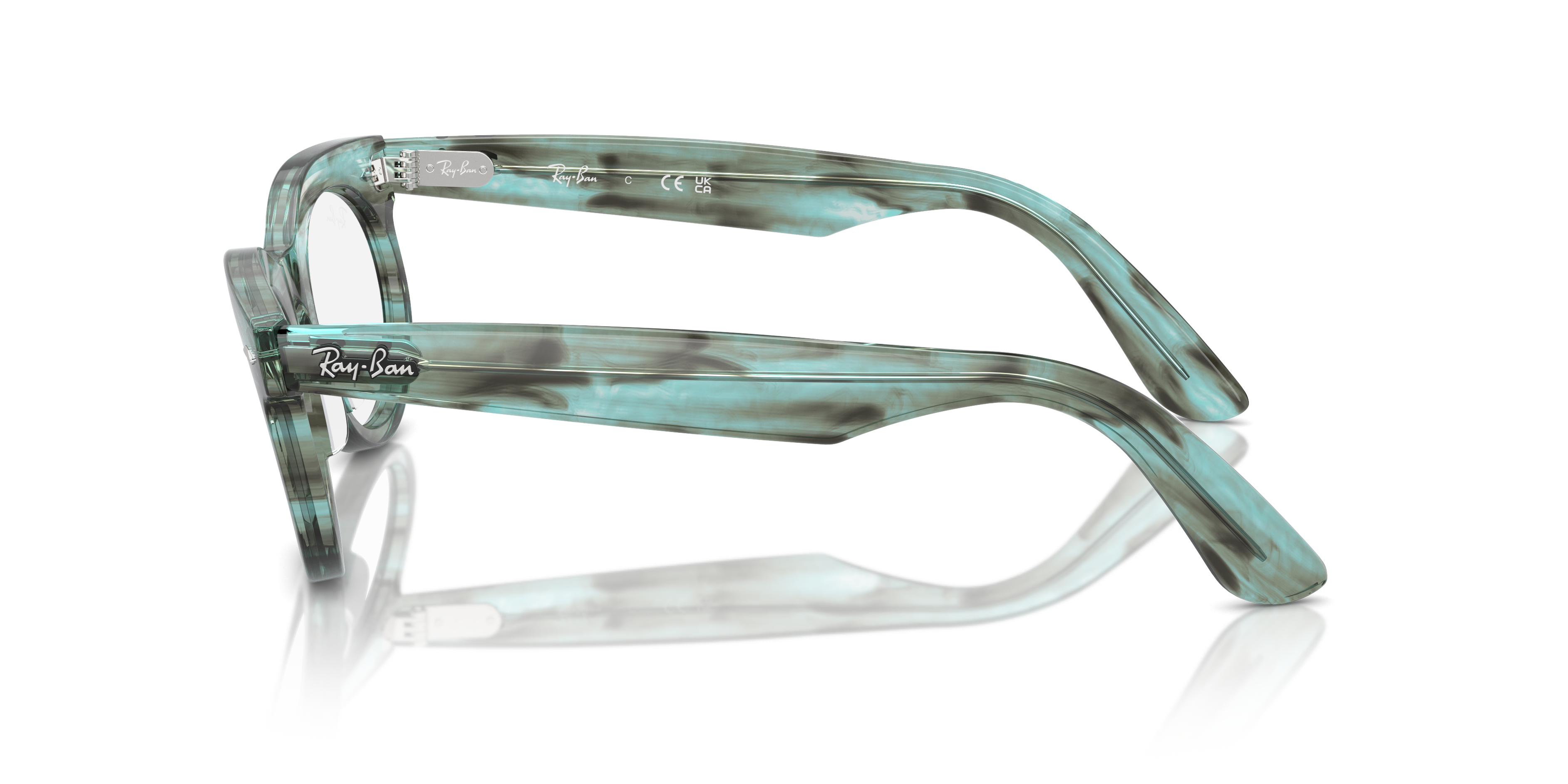 Ray-Ban Vista RX2242V Striped Transparent Green 8056262037782