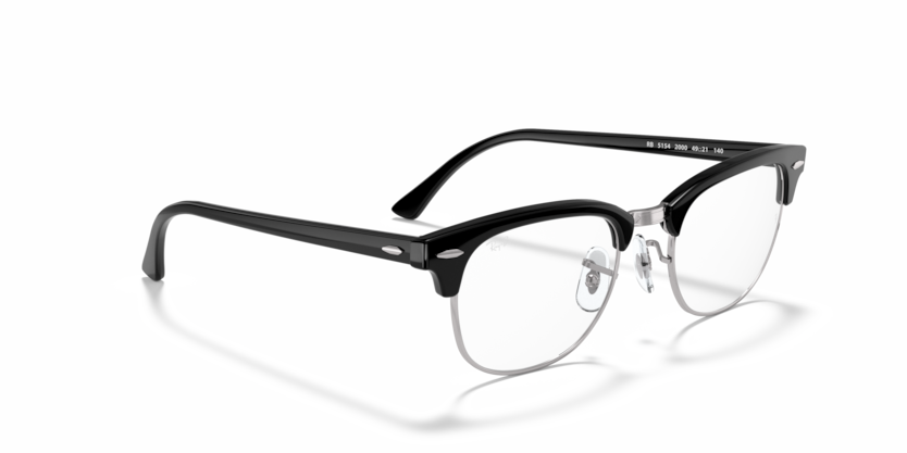 0RX5154 - Ray - Ban Vista - Black - (Black On Silver 2000) - 49 - 21 - 140 MM - Ardor Eyewear 805289270102